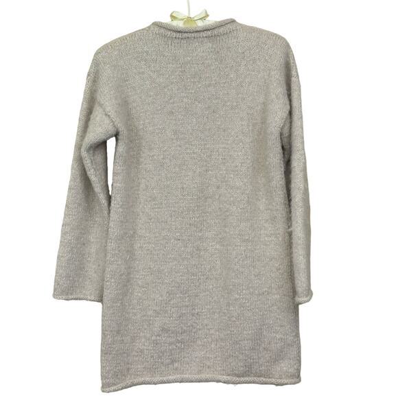 Scarlett Begonia baby alpaca sweater, cabincore, lodge, cozy, quiet luxury - Picture 2 of 4